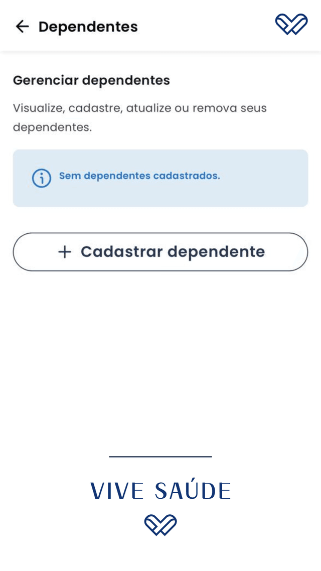 Gerenciar dependentes